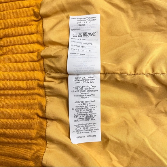 Imperfect J. Crew Factory Yellow skirt stretchy waist lined size 20 wool blend - Picture 12 of 14